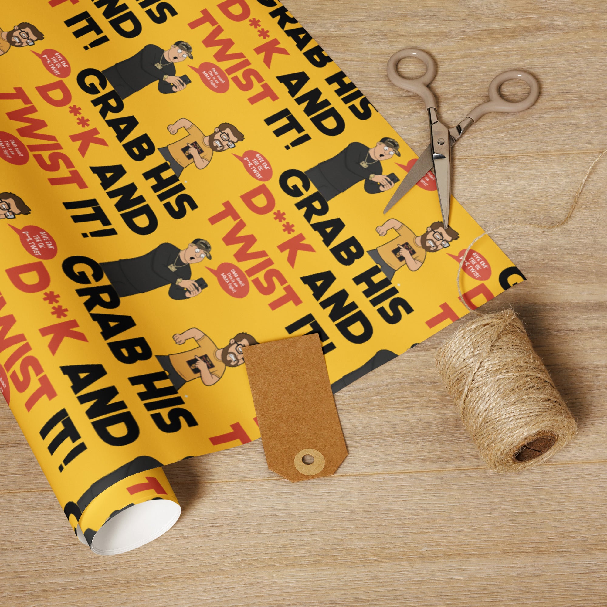 Dick Twist Gift Wrap Paper