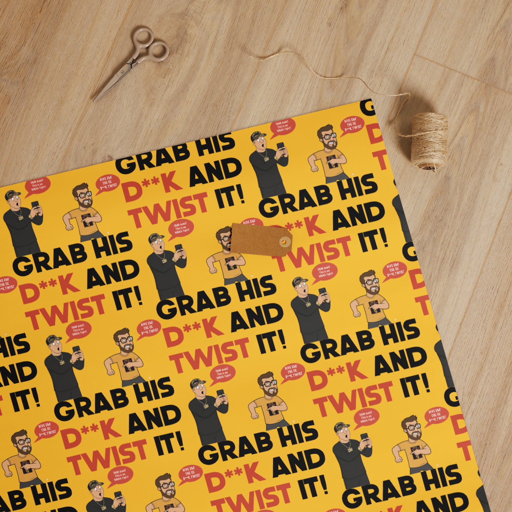 Dick Twist Gift Wrap Paper
